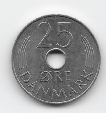 Denemarken 25 øre 1986 KM# 861.3 beschikbaar voor biedingen