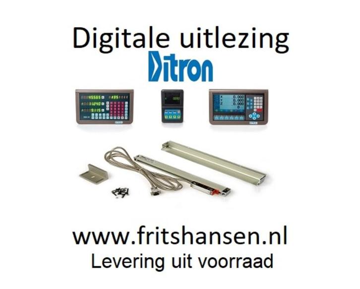 Digitale uitlezing Ditron uitlezen tot 15 meter per as, Doe-het-zelf en Verbouw, Draaibanken, Nieuw, Metaaldraaibank, 1000 mm of meer