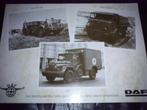 Militaire DAF YA328, YA314, YA126 Ambulance brochure/folder, Ophalen of Verzenden, Nieuw, Overige merken