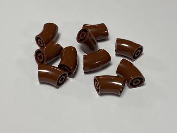 Partij 10x nieuwe Lego bruine gebogen ronde steen 2x2 beschikbaar voor biedingen