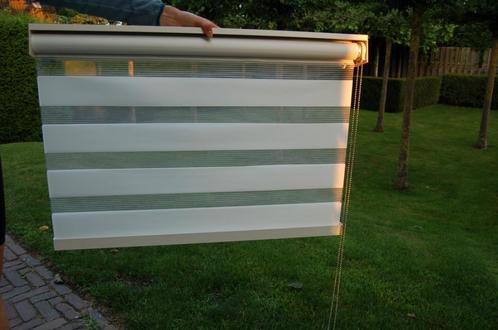 6 Gloednieuwe duo-rolgordijnen HEWO off-white 75 % korting!, Huis en Inrichting, Stoffering | Gordijnen en Lamellen, Nieuw, 100 tot 150 cm