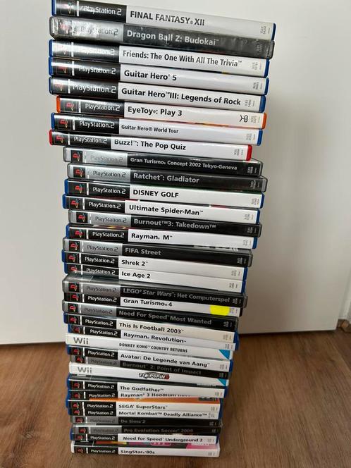34 PS2 spellen, oa Final Fantasy 12, Dragon Ball Z Budokai, Spelcomputers en Games, Games | Sony PlayStation 2, Gebruikt, Overige genres