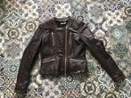 Tom Tailor Denim chocolade bruine leren jasje mt S, Bruin, Ophalen of Verzenden, Zo goed als nieuw, Maat 36 (S)