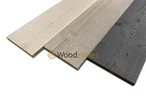 Massief eiken plank | 19 mm | Div. kleuren | Grote voorraad!, Doe-het-zelf en Verbouw, Hout en Planken, Nieuw, Plank, Eiken, 250 tot 300 cm