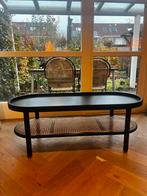 Zwarte salontafel, Huis en Inrichting, Ophalen, 100 tot 150 cm, 50 tot 100 cm, Zo goed als nieuw