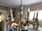 8- kaarsvormige hanglamp, Huis en Inrichting, Lampen | Kroonluchters, Ophalen, Zo goed als nieuw