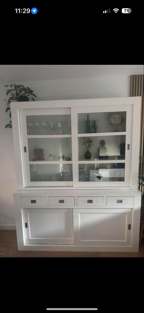 Witte Buffetkast - 180x210 cm, Huis en Inrichting, Kasten | Vitrinekasten, Gebruikt, 200 cm of meer, 150 tot 200 cm, 25 tot 50 cm