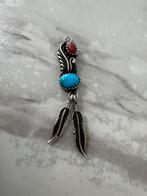 Zilveren hanger veer / najavo hanger 925 zilver, Ophalen of Verzenden, Zo goed als nieuw, Zilver