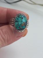 Perzische zilveren ring met turkoois, Ophalen of Verzenden
