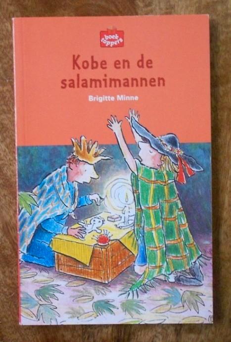 Kobe en de salami-mannen = Brigitte Minne = AVI M7 = 8-10jr, Boeken, Kinderboeken | Jeugd | onder 10 jaar, Zo goed als nieuw, Fictie algemeen