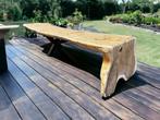 Outdoor boomstam eettafel 400cm massief suarhout, 200 cm of meer, Nieuw, Rechthoekig, Ophalen of Verzenden