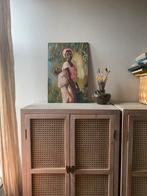 Schilderij Vrouw met Kind vintage, Ophalen of Verzenden