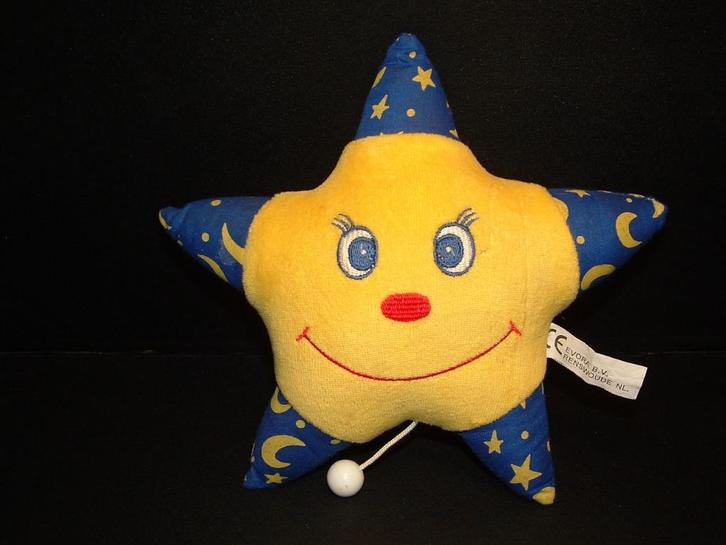 EVORA KRUIDVAT STER MUZIEKOOS ZACHTE BADSTOF GEEL, Kinderen en Baby's, Speelgoed | Knuffels en Pluche, Nieuw, Overige typen, Verzenden
