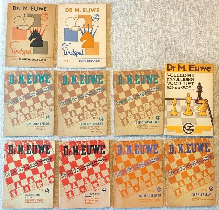 Max Euwe schaakboeken, Boeken, Sportboeken, Gelezen, Denksport, Ophalen