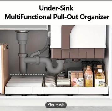 Uittrekbare Lade Kast Organizer Verstelbaar, expandable tray beschikbaar voor biedingen