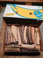 Dozen droog brandhout in bananendoos 12 kilo vuurkorf haard, Tuin en Terras, Haardhout, Minder dan 3 m³, Ophalen