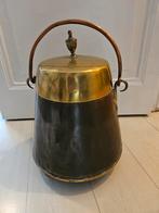 Antieke Asemmer - Geel & Rood Koper, Antiek en Kunst, Ophalen of Verzenden