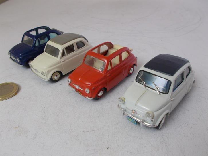 Vintage Vitesse (Portugal) 4 X FIAT 500. In 1 koop!, Hobby en Vrije tijd, Modelauto's | 1:43, Zo goed als nieuw, Auto, Overige merken