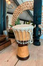 Afrikaanse trommel / drum / bongo van hout en leer, Ophalen of Verzenden, Zo goed als nieuw, Trommel