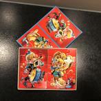 2 houten kinderpuzzels in 1 doos. Aapje en leeuw. Jigsaw, Kinderen en Baby's, Ophalen of Verzenden, 10 tot 50 stukjes, Zo goed als nieuw