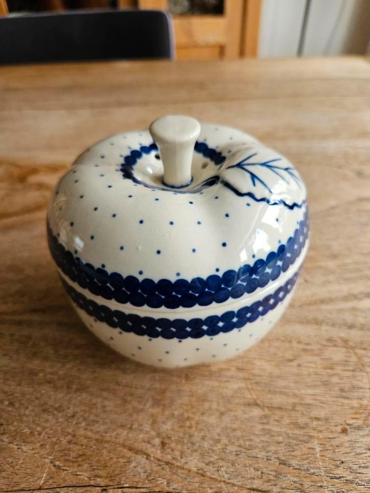 Pools Aardewerk Appelbakker - Handgemaakt Bolesławiec, Huis en Inrichting, Woonaccessoires | Schalen en Manden, Nieuw, Rond, Steen of Aardewerk