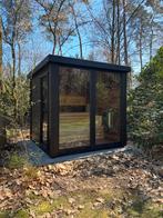 Black edition Panorama Buitensauna tuinsauna sauna, Ophalen of Verzenden, Nieuw, Fins of Traditioneel, Complete sauna