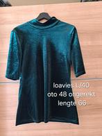 Loavies shirtje groen maat L velours, Kleding | Dames, T-shirts, Groen, Maat 42/44 (L), Ophalen of Verzenden, Zo goed als nieuw