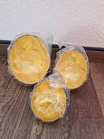 Set van 3 Waxinelichthouders - Zwart & Champagne, Overige materialen, Crème, Nieuw, Ophalen of Verzenden