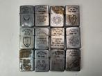 Zippo Vietnam, jaren 60 - 12 benzineaanstekers -art.nr. 9990, Gebruikt, Vietnam, Ophalen of Verzenden, Zippo