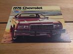 Brochure Chevrolet Caprice Classic & Impala 1976 USA, Boeken, Auto's | Folders en Tijdschriften, Chevrolet, Ophalen of Verzenden