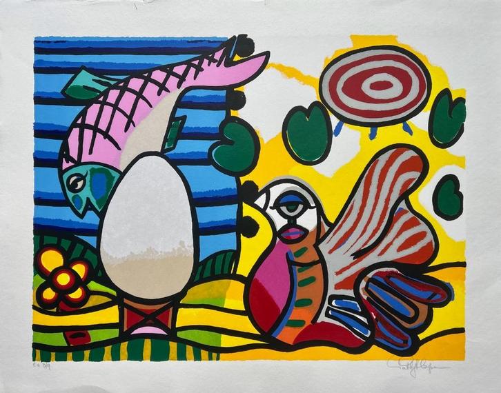 Zeefdruk Patty Harpenau, Antiek en Kunst, Kunst | Litho's en Zeefdrukken, Ophalen of Verzenden