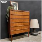 Deens Design Vintage ladekast Kast Hanbjerg Møbelfabrik, Huis en Inrichting, Ophalen, Gebruikt, 5 laden of meer, 100 tot 150 cm