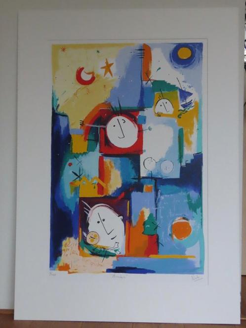 ORIGINELE  ZEEFDRUK, Antiek en Kunst, Kunst | Schilderijen | Modern, Ophalen