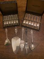 Gero 90 Kraanvogel 647, taartvorkjes, espressolepeltjes, ea, Antiek en Kunst, Antiek | Bestek, Ophalen of Verzenden