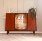 🤎 Vintage dressoir highboard kast jaren ‘60 teak wandmeubel, Huis en Inrichting, Kasten | Dressoirs, Ophalen, Zo goed als nieuw