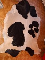 Mooi koeienvel koeienhuid vloerkleed zwartwit, Ophalen, Zwart, 150 tot 200 cm, Zo goed als nieuw