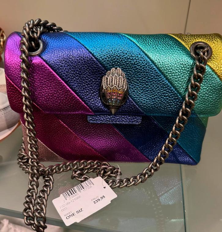 Aparte leren hand tas Kurt Geiger NIEUW,, Sieraden, Tassen en Uiterlijk, Tassen | Damestassen, Nieuw, Schoudertasje, Overige kleuren