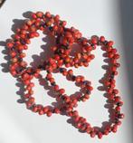 Kralen ketting van paternoster boontjes, Ophalen of Verzenden, Zo goed als nieuw, Rood, Overige materialen