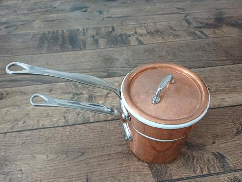 Mauviel M'150S au bain-mariepan ø 12 cm, Huis en Inrichting, Keuken | Potten en Pannen, Zo goed als nieuw, Rvs, Ophalen of Verzenden