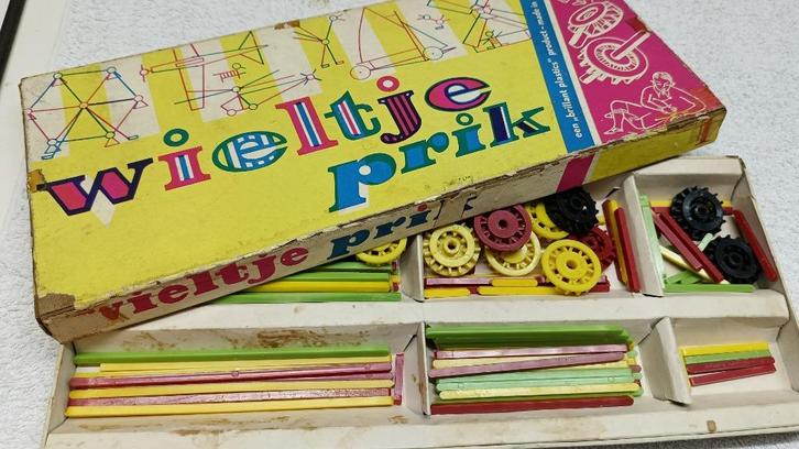 Wieltje Prik bouwset – made in Holland – jaren 60, Antiek en Kunst, Antiek | Speelgoed, Ophalen of Verzenden