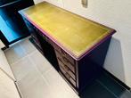 Vintage Engels bureau Barok stijl, Huis en Inrichting, Bureaus, Ophalen, Met wielen, Gebruikt, Bureau