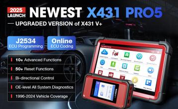 Launch X431 PRO5 J2534 Programmering beschikbaar voor biedingen