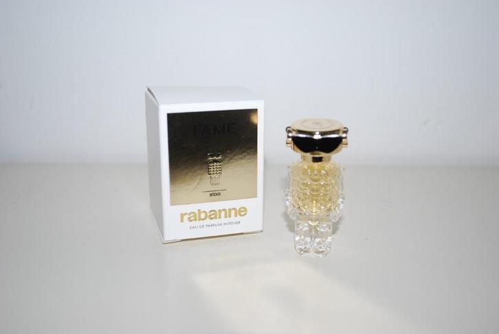 Miniatuur Paco Rabanne Fame edp Intense, Verzamelen, Parfumverzamelingen, Zo goed als nieuw, Miniatuur, Gevuld, Ophalen of Verzenden