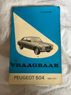 Vraagbaak Peugeot 504, Ophalen of Verzenden