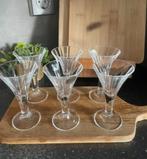 Kristallen glaasjes - 6 stuks, Antiek en Kunst, Ophalen of Verzenden