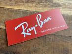 RAY BAN   reclamebord kunststof  36x15  cm, Ophalen of Verzenden, Zo goed als nieuw, Reclamebord