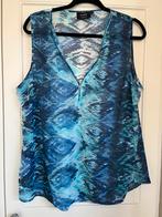 Top met rits diverse kleuren blauw, Maat 46, Merk: Elvira, Blauw, Maat 46/48 (XL) of groter, Ophalen of Verzenden, Zo goed als nieuw
