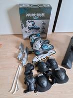 Nijdam combi schaats en skate met bescherming maat 35-38, Ophalen of Verzenden, Gebruikt, Overige typen, Nijdam