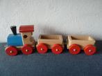 Stevige Houten Trein met Wagons, Ophalen of Verzenden, Gebruikt, Duw- of Trekspeelgoed