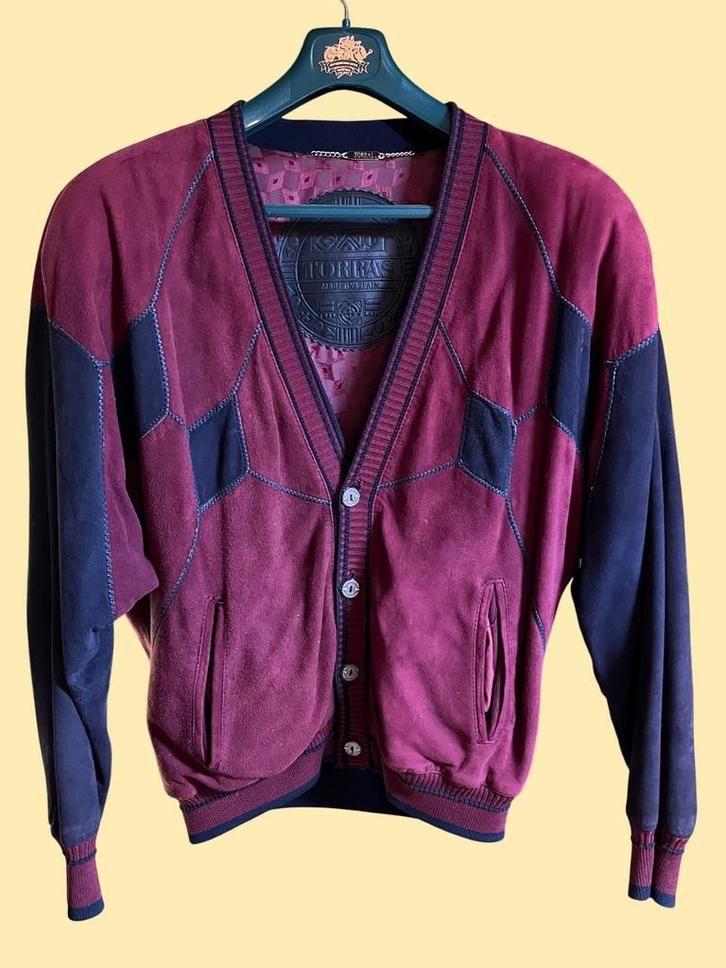 Uniek lamsleren suède herenvest (Spaans topmerk TORRAS), Kleding | Heren, Truien en Vesten, Zo goed als nieuw, Maat 52/54 (L)